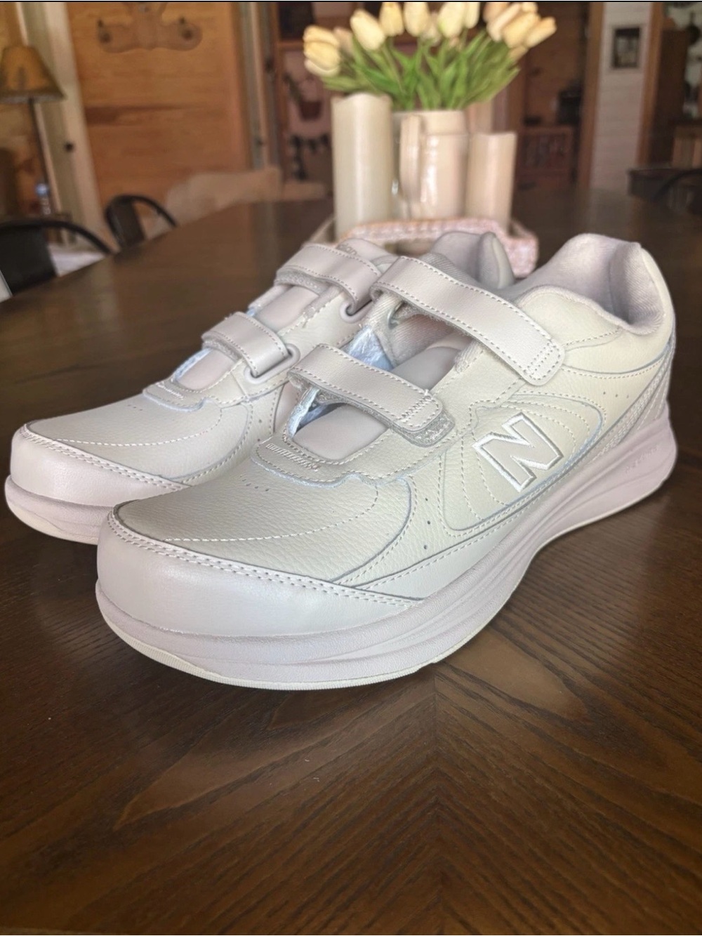 New Balance MW577VB Walking Shoes Men’s 11.5 4E Extra Wide Beige Hook & Loop